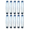 Miniatyrbillede 2 af 4: 10 stk. 24V baglygter med 6 SMD LED sideindikatorer hvidt lys til busser/lastbiler/T