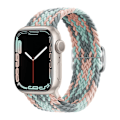 Miniatyrbilde 5 av 7: Flettet løkke for Apple Watch Rem 44mm 40mm 45mm 41mm 42mm 38mm 49mm Elastisk Solo armbånd iWatch series 9 se 7 5 6 Ultra2 Band 58.Cedar green 58.Cedar green 38mm 40mm 41mm