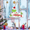 Miniatyrbillede 5 af 7: Julekalender Træskilt - Slikkepinde Jule Nedtælling Væghængende Julepynt til Julebørn Familie Venner Gave