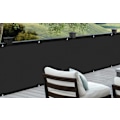 Miniatyrbilde 2 av 5: Balkong personvernbeskyttelse Vind- og UV-beskyttelse, 90 x 300 cm, svart