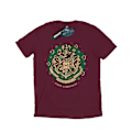 Miniatyrbillede 1 af 5: Harry Potter Jul T-shirt i Bomuld med Krans M Vinrød Burgundy M
