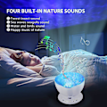 Miniatyrbillede 3 af 4: Ocean Wave Projektor, 12 LED Natlampe Med Justerbar Lysstyrke Fjernbetjening Timer 8 Lystilstande Mu