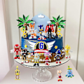 Miniatyrbilde 3 av 5: 12 stk. Sonic Leker - Sonic Leker Actionfigurer, Sonic Figurer Samlersett, 4-5,8 cm Høy null null none