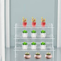 Miniatyrbild 7 av 8: Akryl Displayställ Hylla 3 Våningar Stegsförvaring Rack för Cupcake Smycken Parfymer Organizer Display Hylla Ställ style 8