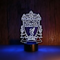 Miniatyrbillede 5 af 5: 3D LED Natlampe Liverpool Fodboldklub Børns Soveværelse Natlampe Anime Lampe