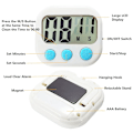Miniatyrbilde 7 av 8: Multifunksjonell Magnetisk Digital Kjøkkentimer [GKS] white