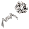 Miniatyrbillede 3 af 4: 100 stk. Glasine W-Klemmer Drivhusglas Drivhus Drivhusglas W Wire Klemme Drivhusklemmer Glas