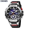 Miniatyrbillede 2 af 5: Quartz Armbåndsur Sport Smael Militær Hær Ur Alarm Dobbelt Display LED Elektronisk Ur 8069 Vandtætte Ure til Mænd BLUE