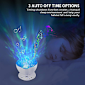 Miniatyrbillede 2 af 4: Ocean Wave Projektor, 12 LED Natlampe Med Justerbar Lysstyrke Fjernbetjening Timer 8 Lystilstande Mu