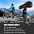 Miniatyrbild 3 av 3: Barncykelsits för Mountainbikes Frammonterad Cykelsits Lätt att Installera för Barn B