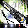 Miniatyrbillede 2 af 5: Super Lys LED Lommelygte 1500 Lumen USB Genopladelig Lommelygte 7 Tilstande Taktisk Lommelygte