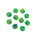 Pikkukuva 1 / 5: 1/2/5 10 kpl valaisevia monisivuisia noppia Noctilucent D20 -setti Sininen+Vihreä 10 kpl [GKS] Blue+Green 10 Pcs 1Set