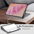 Miniatyrbilde 2 av 5: Beskyttende stativ for Lenovo Tab Plus 11,5 tommer TB351FU med varmeavledning i lær Grey