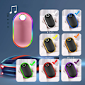 Miniatyrbillede 2 af 7: Genopladelig håndvarmer - Julegave, 7 farveskiftende lys Elektrisk håndvarmer 10000Mah, (13-18 timer)