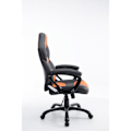 Miniatyrbild 2 av 4: Pedro XL Gaming Kontorsstol i konstläder med hjulbas, svart/orange