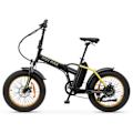 Miniatyrbild 3 av 4: Argento MiniMax hopfällbar elcykel Gul Bafang 36V/250W/60Nm motor, Batt 36V 10,4Ah, Shimano 7-växlad växel. 25 km/h P