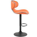 Miniatyrbild 3 av 3: Barstol - CLP - Las Vegas V2 - Orange - Imiterat läder - Justerbar i höjdled Orange-svart