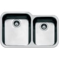 Miniatyrbild 1 av 4: Inbyggd diskbänk - SMEG - UM4540 - 2 skålar - Rostfritt stål - Rektangulär Rostfritt stål