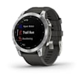 Miniatyrbild 3 av 5: GARMIN Fenix 7 - Svart & Silver - GPS & Running Connected Watch - Personlig träning - Lång batteritid