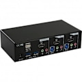 Miniatyrbild 2 av 2: InLine® Desktop KVM Switch, 2-vägs, HDMI, USB 3.0 Hub, med ljud