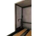 Miniatyrbild 4 av 6: Horisontell Murphy säng - Kando - enkelversion - valnöt - vit Valnöt