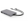 Miniatyrbild 1 av 2: LMP-USB-C Display Dock 2 4K 12 portar, 2x HDMI, Mini-DP, DP, DVI, VGA, Eth., 2x USB 3.0, 2x USB-C, aluminium, space grey