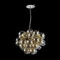 Miniatyrbild 3 av 4: Modern taklampa - Maytoni - Krommetall - Bärnstensfärgad glas - 8 G9 28W LED-lampor