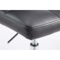 Miniatyrbild 4 av 4: Set med 2 Palma V2 fåtöljer i läderimitation - CLP - Lounge fåtölj - Justerbar i höjdled - 360° vridbar Svart