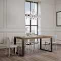 Miniatyrbild 3 av 4: Utdragbar bord - TECNO - Premium - 90x160/420 cm - Valnöt - Antracit Valnöt