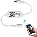 Miniatyrbilde 1 av 4: Trådløs dimmbar LED-stripe-kontroller Varmt hvitt/Kaldt hvitt Styrt av WiFi/App Fungerer med Alexa Dimmer-kontroller for Android/iOS System Sunmostar