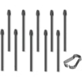 Miniatyrbilde 1 av 2: 10 stk Markeringspenn-spisser/spetsar Erstatning for Boox Pen2 Pro, Tab X,max Lumi2, Note Air2, Note Air2 Plus, Nova Air C Stylus Pen (10 stk Tips/svart)