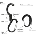 Miniatyrbilde 3 av 4: Medium karabinkrok og krok, krok til baby, karabinkrok med nøkkelring