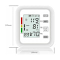 Miniatyrbild 5 av 5: Automatisk elektronisk blodtrycksmätare för överarmen med stor LCD-skärm, smart digitalt blodtrycksmätningsverktyg