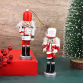 Pikkukuva 5 / 5: 1. Juldocka 12CM Nötknäppare Puppet Soldier Xmas Tree Pen 1st/Slumpmässig färg