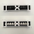 Miniatyrbild 4 av 11: Patchpanel CAT6 10 portar 10G stöd 1U Nätverkspatchpanel UTP 19 tum Väggmontering eller rackmontering Punch Down Block för CAT6 Vit