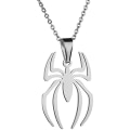 Miniatyrbild 1 av 5: Spindelhänge Halsband Rostfritt Stål Lätt Spiderman Berlock Smycken för Barn Kvinnor Pojkar Flickor