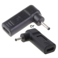 Miniatyrbild 1 av 11: 90 Grader Typ-C Hona till 3,0x1,1 mm för DC Hankontakt USB Typ C Strömpluggkonverterare Laptopladdare för Acer