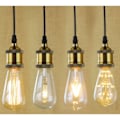 Miniatyrbillede 1 af 3: Vindue lamper med ledning 80 cm, E27/maks 60W, 4 stk