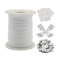 Miniatyrbilde 4 av 11: Bomullsvevd stearinvoks DIY Lysproduksjonsmaterialer Lysveke Baseholder null - 3