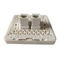 Miniatyrbilde 3 av 5: 86 mm Dual-port Cat6 Modul Rj45 Lan Socket Panel Amp Interface Dator Nätverk Telefon Vägg Switch Plug Vit för hemmet