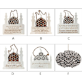 Pikkukuva 3 / 8: Ramadan Eid Mubarak -puinen riipus DIY-kransin koristeluun juhliin - E