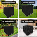 Pikkukuva 4 / 4: 1000L IBC-säiliön suojus, vesisäiliön suojus, säiliön suojapeite, pölytiivis säiliön suojus, vihreä - 120 x 100 x 116 cm