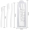 Miniatyrbillede 2 af 5: 3 stk Øjenbryn Razor - Øjenbryn Razor Shaper til kvinder, Øjenbrynstrimmer Ansigtshår Peach Fuzz Remover