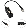 Pikkukuva 1 / 5: Ethernet-kaapelijakaja Verkkoadapteri Ethernet-jakaja 1:stä