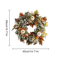Miniatyrbilde 8 av 8: Thanksgiving kunstig høstlønn og gresskar krans for A 1PC A 1PC