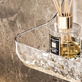 Miniatyrbillede 5 af 5: Badrum Transparent Hyllställ Väggmonterat tvättställ No-punch B