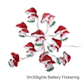 Pikkukuva 3 / 5: 3D-sienivalaisin, valosarja, sienet, 2 m, 20 LED-paristoa, 2 m, 20 LED-paristoa