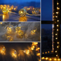 Miniatyrbilde 6 av 8: Jern marokkansk LED Solar Ball String Ljus Romantisk Fairy String E2 one size E2 one size