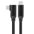 Miniatyrbilde 3 av 4: Vr Datakabel Armbåge Typ-c Datakabel Usb3.1 Gen 2 Dobbel Hane Videoprojeksjonskabel 20 Vr Mobilspillkabel (Grå flette) Grå flette 2M