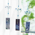 Miniatyrbilde 6 av 8: Vindbjelle Sakura mønster Vindspill Håndlagde Glass Furin Hjem A10 A10 A10 A10